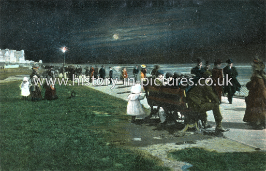 The Parade at Night, Clacton on Sea, Essex. c.1906